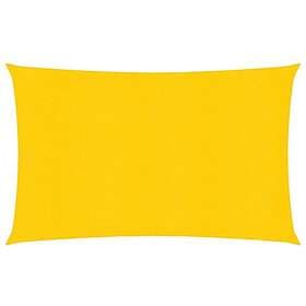 vidaXL Solsegel 160g/m² rektangulär gul 4x6 m HDPE