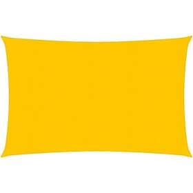 vidaXL Solsegel 160g/m² gul 3x4 m HDPE