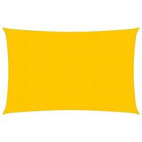 vidaXL Solsegel 160g/m² rektangulär gul 2x3 m HDPE