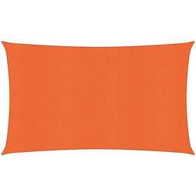 vidaXL Solsegel 160g/m² rektangulär orange 4x7 m HDPE