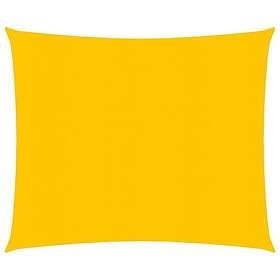 vidaXL Solsegel 160g/m² gul 3x3 m HDPE