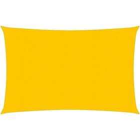vidaXL Solsegel 160g/m² gul 3x5 m HDPE