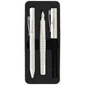 Faber-Castell Presentset Grip 2010 Metall, 1 Reservoarpenna 1 Kulspetspenna,