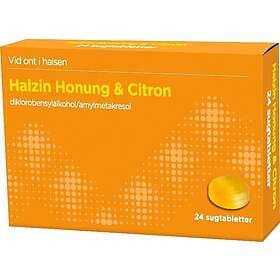 Halzin Honung & Citron Sugtablett Blister, 24tabletter