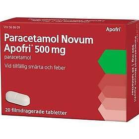 Paracetamol Novum Apofri, filmdragerad tablett 500 mg, 20 st