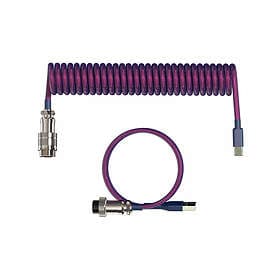 MaxCustom Aviator Coiled Cable USB-C Lila