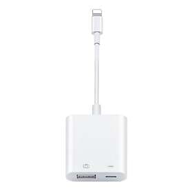 SiGN Lightning & USB Kamera Adapter 5V, 1A Vit