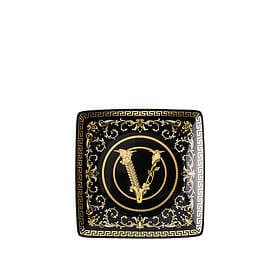 Versace Virtus Gala Black Fat 12cm Fyrkantig Flat