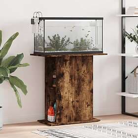 vidaXL Akvariebänk rökfärgad ek 75x36x72,5 cm konstruerat trä