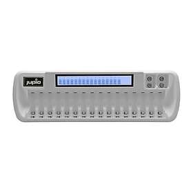 Jupio Master Charger II, laddare för 16 st AA/AAA-batterier och 2 st 9V-batterier