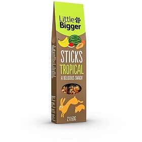 Little&Bigger Sticks Smådjur Tropisk 2x60g