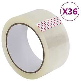 vidaXL Förpackningstejp 36 st transparent 48 mm x 66 m