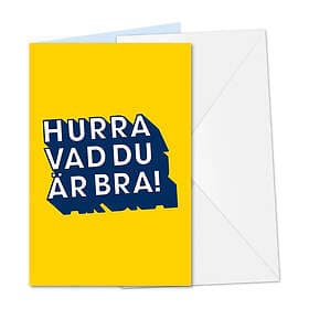 Kort Mini Hurra Vad Du Är