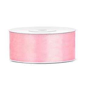 Satinband Ljusrosa 25 mm x 25 m