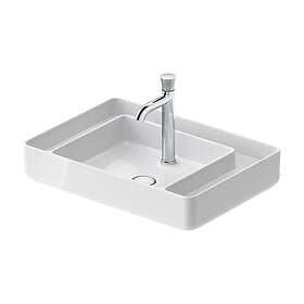 Duravit Tvättställ Bento Starck Box för Placering på Bänkskiva 650 mm Vit Högblank 2381652071