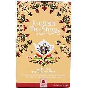 English Tea Shop Vitt Te Lychee Kakao 40g