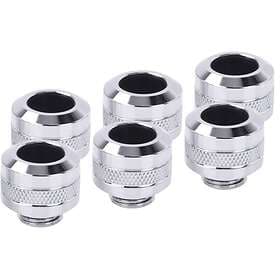 Alphacool Eiszapfen PRO 13mm HardTube fitting G1/4 chrome sixpack