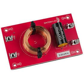 Dayton Audio 3,5k-LPF-4, 3500Hz lågpassfilter 12dB/okt 4ohm