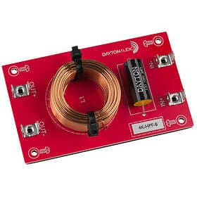 Dayton Audio 4k-HPF-8, 4000Hz högpassfilter 12dB/okt 8ohm