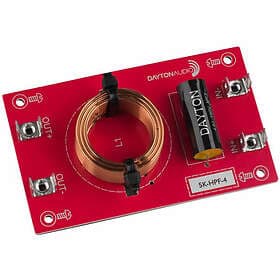 Dayton Audio 5k-HPF-4, 5000Hz högpassfilter 12dB/okt 4ohm