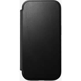 Nomad Modern Leather Folio Black iPhone 16 Plus