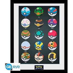 GB eye Pokemon Poke Balls Framed Print (30*40cm)