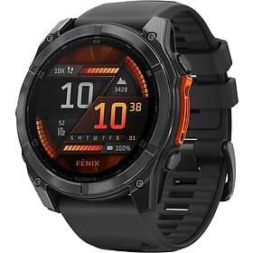 Garmin Fēnix 8 Amoled Gray 51mm Black Strap