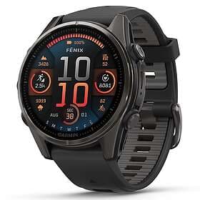Garmin Fēnix 8 Sapphire Amoled Titanium 43mm Black Strap