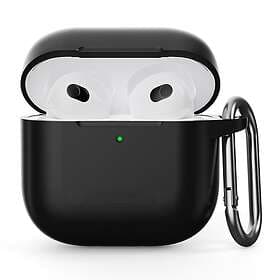 Skalo AirPods 4 Ultratunn Silikon Fodral Svart