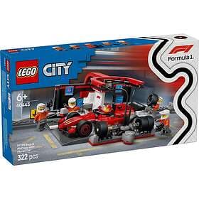 LEGO City 60443 F1® Pit Stop & Pit Crew with Ferrari Car