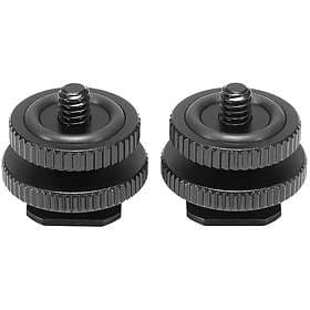 SmallRig 1631 tillbehörsskofäste med 3/8-tums- och 1/4-tumsskruv, 2-pack