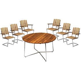 Grythyttan Grupp 9A Ø120cm (inkl. 6st A2 Karmstolar)