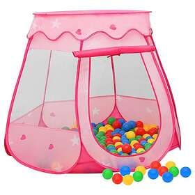 vidaXL Lektält för barn rosa 102x102x82 cm