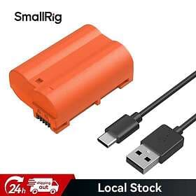 SmallRig 4966 EN-EL15c USB-C Rechargeable Camera Battery, orange
