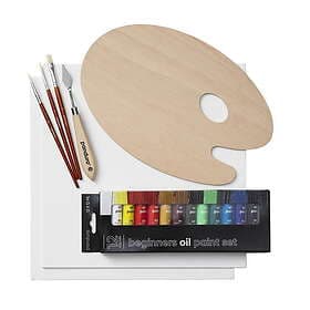 Panduro Hobby Beginners Oil Paint Kit, allt för nybörjaren som vill börja måla med oljefärg
