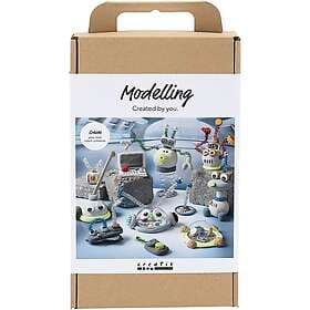Adlibris DIY Kit Modellera tre sorters lera Robot Creativ Company