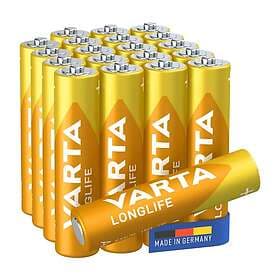 Varta Longlife Alkaliska AAA batteri 20 st