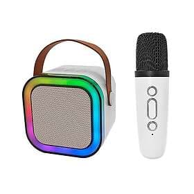 24.se Karaoke-högtalare med LED-ljus och trådlös mikrofon