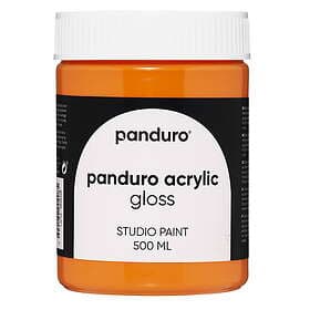 Panduro Acrylic Gloss blank akrylfärg 500ml Orange yellow