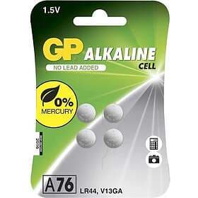 GP Batteries Alkaline A76/LR44, 1,5V, 4-pack