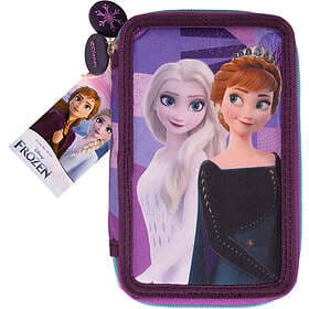 Disney Frozen Dubbelpennfodral, Lila