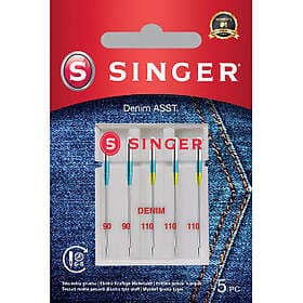 Singer Storlek 90/110 Denim ASST 5st