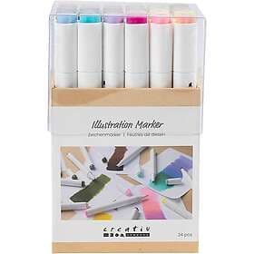 Creativ Company Illustrations marker 24 st (Pastell)