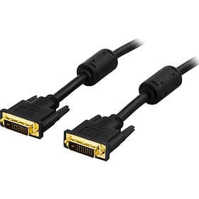 Deltaco DVI-D - DVI-D Dual Link 1m