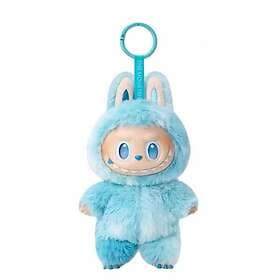 Pop Mart Labubu The Monsters 3,0 – Spännande Macaron Plysch Nyckelring Serie (1 Box, 15 cm)