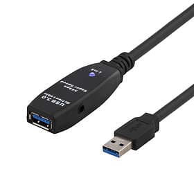 Deltaco Prime Active USB A - USB A M-F 3.0 15m