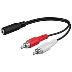 Goobay 3.5mm - 2RCA F-M 0,2m