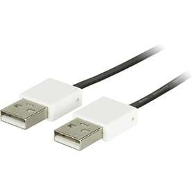 Deltaco Flat USB A - USB A 2.0 0,5m