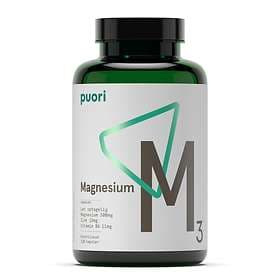 Puori M3 Magnesium & Zinc 120 kapslar