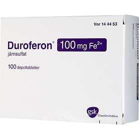 Duroferon 100mg Fe2+ 100 Tabletter